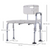 HOMCOM Height Adjustable Shower Chair Dimensions