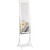 HOMCOM LED Lighted Full Length Mirror, Floor Standing Mirror with Storage Shelf