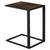 Industrial Steel Frame C-Shaped Side Table in Brown - HOMCOM