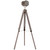 Premium 65L Wood/Bronze Tripod Floor Lamp - Adjustable Height & Shade - Stylish Home Decor
