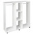 Mobile Double Open Wardrobe w/ Clothes Hanging Rail Colthing White