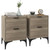 HOMCOM Bedside Tables Set of 2 with 2 Drawers for Bedroom, Living Room