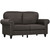 HOMCOM 2 Seater Sofa for Living Room, with Nailhead Trim, Dark Brown