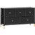 HOMCOM Fabric Chest of Drawers with PU Leather Surface, for Bedroom