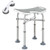 HOMCOM Aluminium Shower Stool for Elderly Disabled Non-Slip Bath Stool - Grey