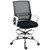 HOMCOM Draughtsman Chair, Mesh Ergonomic Drafting Chair - Black