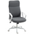 HOMCOM High Back Office Chair, Computer Desk Chair for Home - Grey