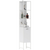 HOMCOM Tall Bathroom Cabinet with 3 Open Shelves Adjustable Shelf - White