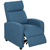 HOMCOM Linen Fabric Reclining Chair with Padded Seat, Blue - Blue