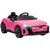 HOMCOM Audi RS e-tron GT Licensed 12V Kids Electric Ride on W/ Remote, Pink - Pink