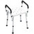 HOMCOM Rust-Free Aluminium Bath Chair with Adjustable Height - White