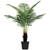 HOMCOM Artificial Areca Palm Tree with PE Leaves and Flocked Soil - 20cm x 120H cm