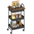 HOMCOM Rolling Utility Cart with Mesh Baskets for Kitchen - multi-colored