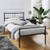 Extra Strong Single Metal Bed Frame In Black - Improved