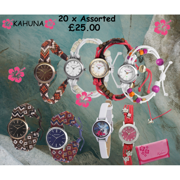 Kahuna x 20Mixed Watch  - CLEARANCE NEEDS RE-BATTERY