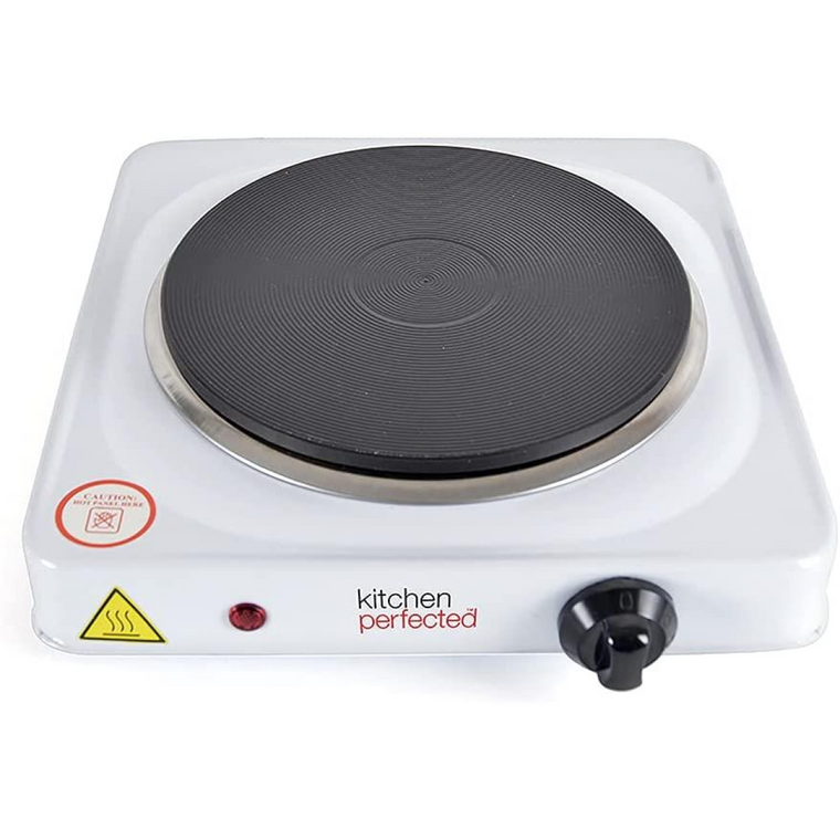 KitchenPerfected 1500W Stainless Steel Single Hotplate