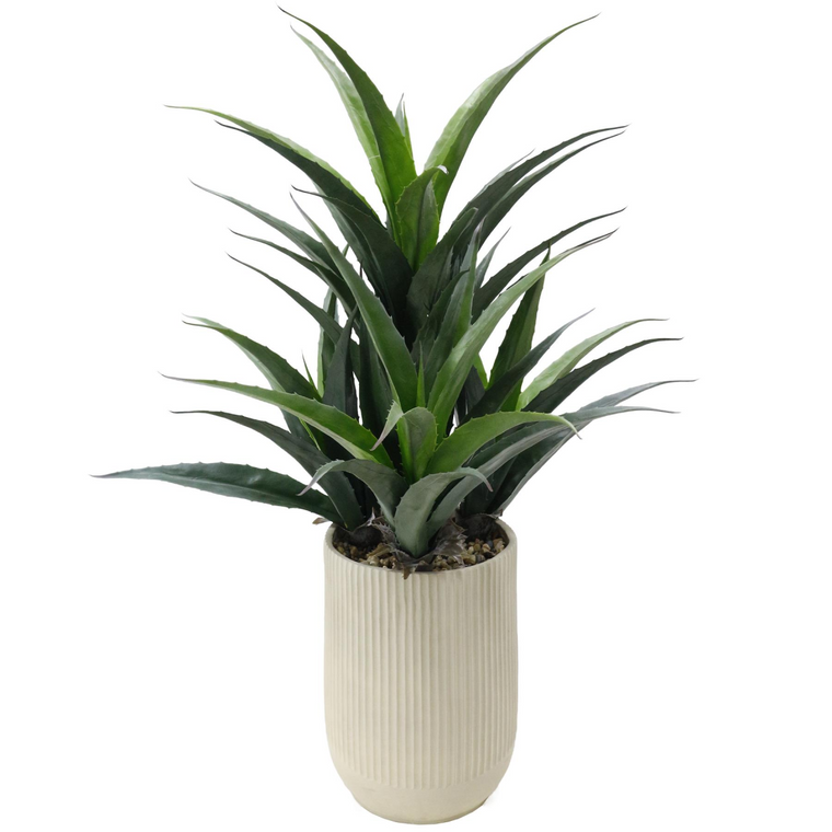 113cm Artificial Agave Tropical Display in Pot Artificial