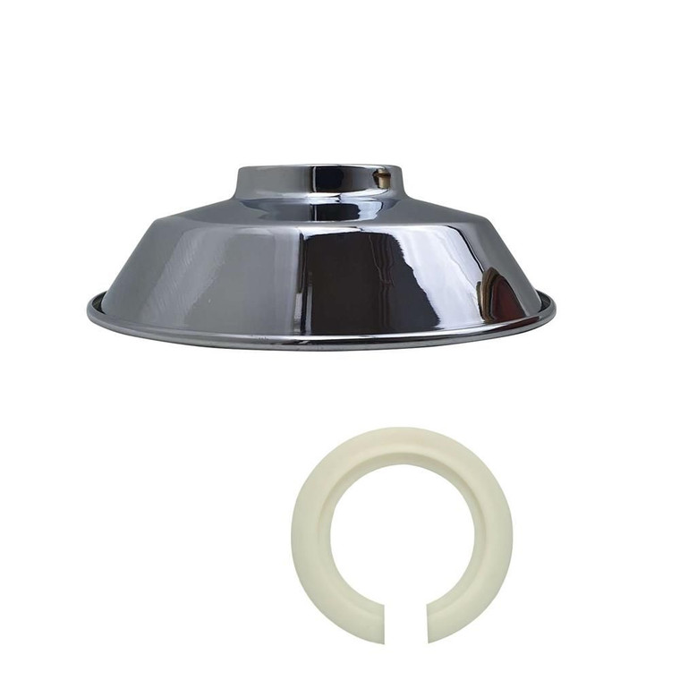 Retro Style Light Shades Modern Ceiling Pendant Lampshades Metal Various Colors - Chrome