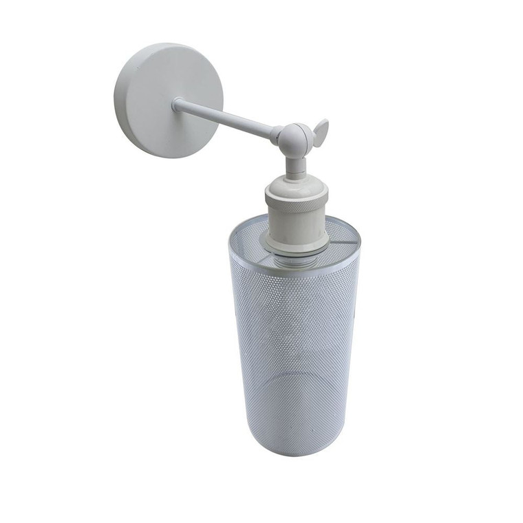 Vintage Industrial Rustic Wall Light - High Quality Fixture - UK Seller - Without Bulb / White