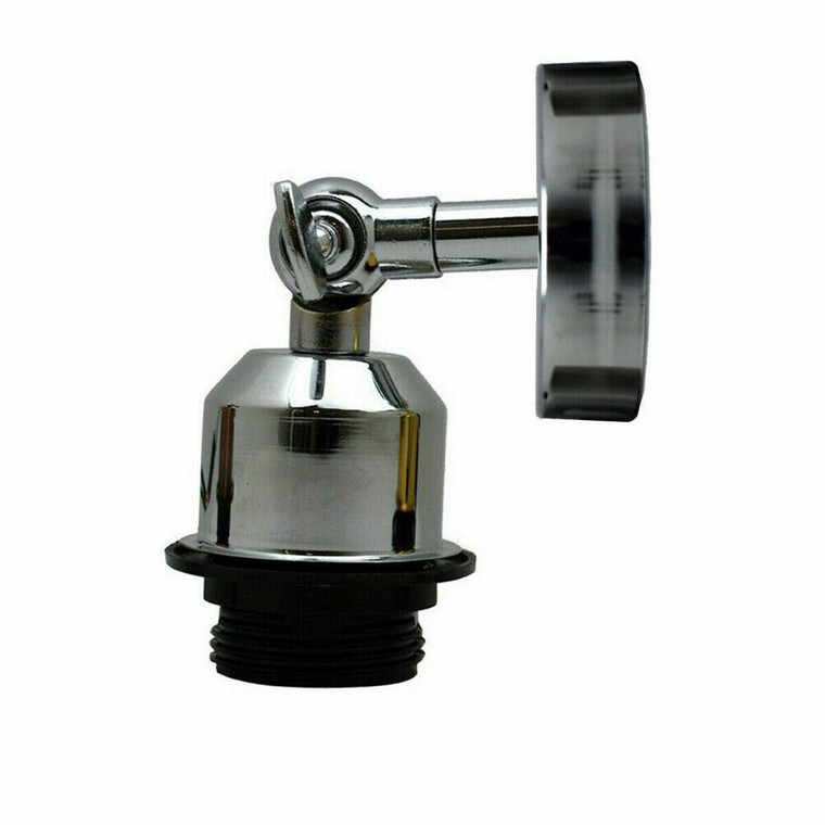 Vintage Industrial Flush Mount Wall Sconce - Adjustable, Multi Room - Quality Metal - Various Colors - Chrome