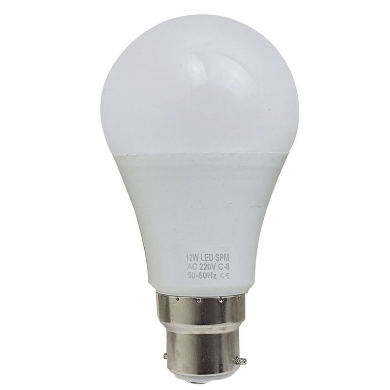 12W B22 Screw LED Light GLS bulbs, Energy Saving Edison  Cool White 6000K non dimmable lights - Pack 1