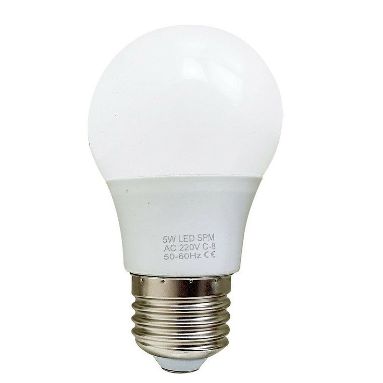 5W E27 Screw LED Light GLS bulbs, Energy Saving Edison  Cool White 6000K non dimmable lights - Pack 1