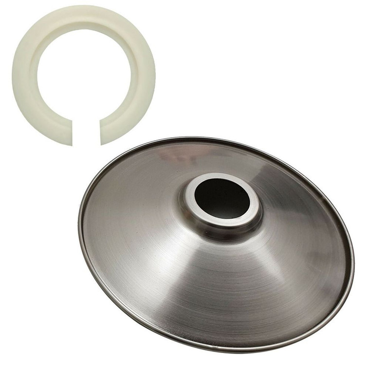 Vintage Metro Pendant Shade Metal Retro Bedroom Modern Lamp style Home light - Satin Nickel