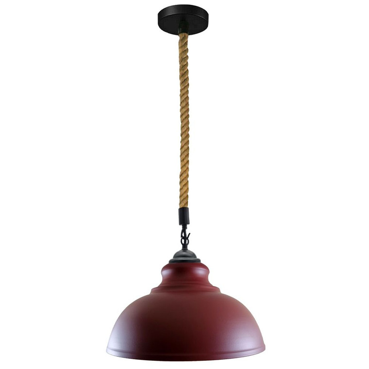 Vintage Industrial Pendant Lamp | Curvy Metal Ceiling Lighting | E27 Edison Bulb Compatible