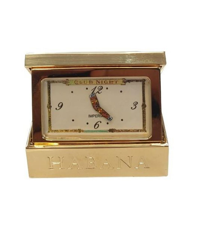 Premium Gold Plated Habana Cigar Clock - Solid Brass - CLEARANCE!