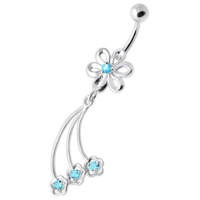 Fancy Jeweled waving flower Belly Banana - Rainbow