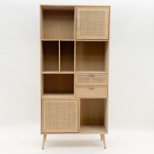 189CM WOODEN DISPLAY CABINET