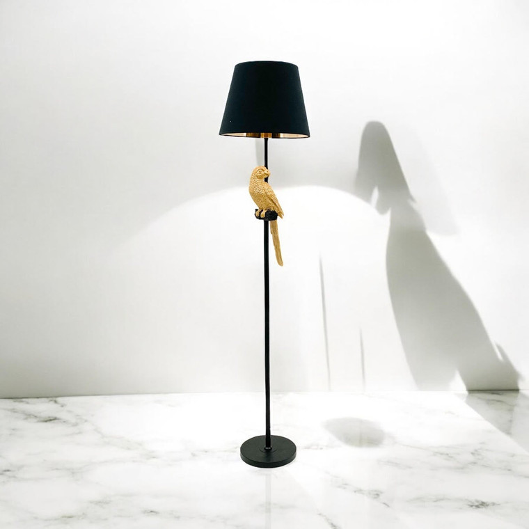 164X37X37CM FLOOR LAMP 15" BLACK SHADE