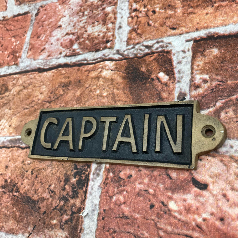 CAPTAIN - METAL SIGN