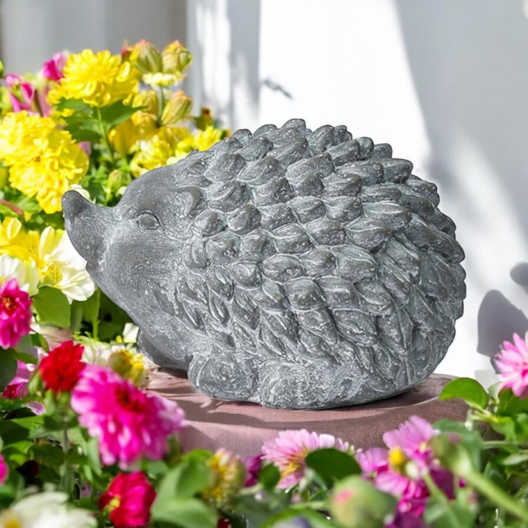 21CM GREY CEMENT HEDGEHOG