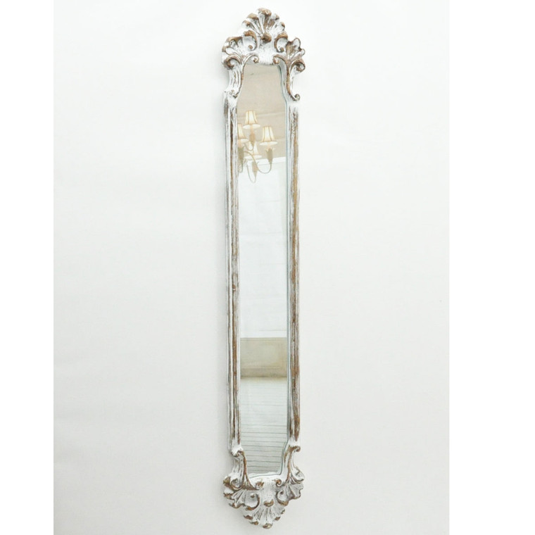 15 X 109CM ANTIQUE WASHED MIRROR