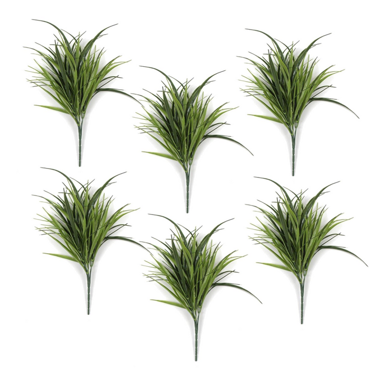 Pack of 6 x 30cm Fire Resistant Artificial Grass Stem