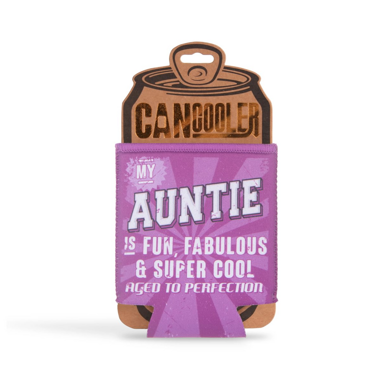 Pre-personalied Can Cooler Gift - For Cans and Bottles - Auntie