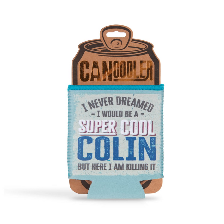 Pre-personalied Can Cooler Gift - For Cans and Bottles - Colin