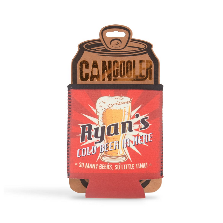 Pre-personalied Can Cooler Gift - For Cans and Bottles - Ryan