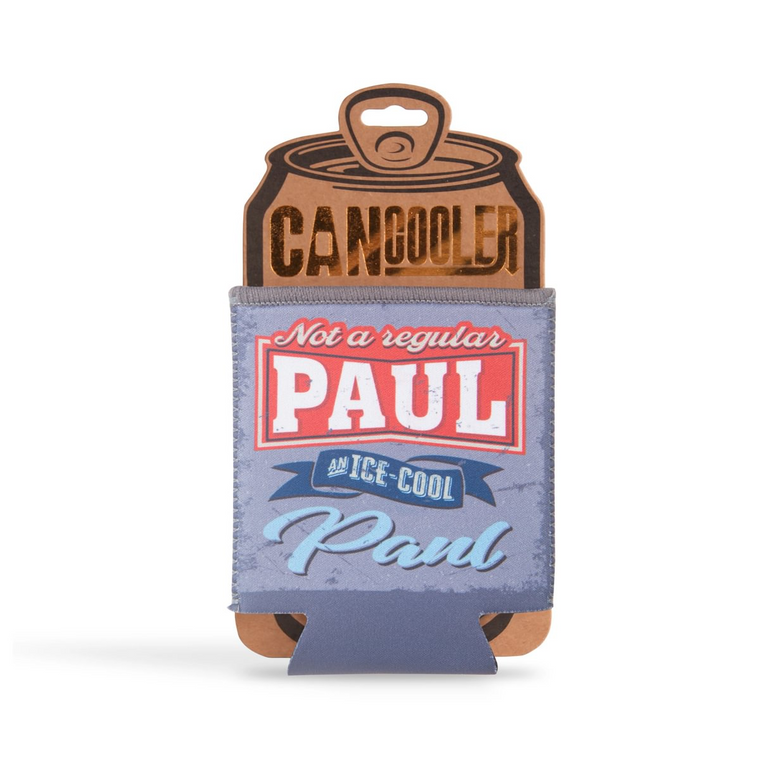 Pre-personalied Can Cooler Gift - For Cans and Bottles - Paul