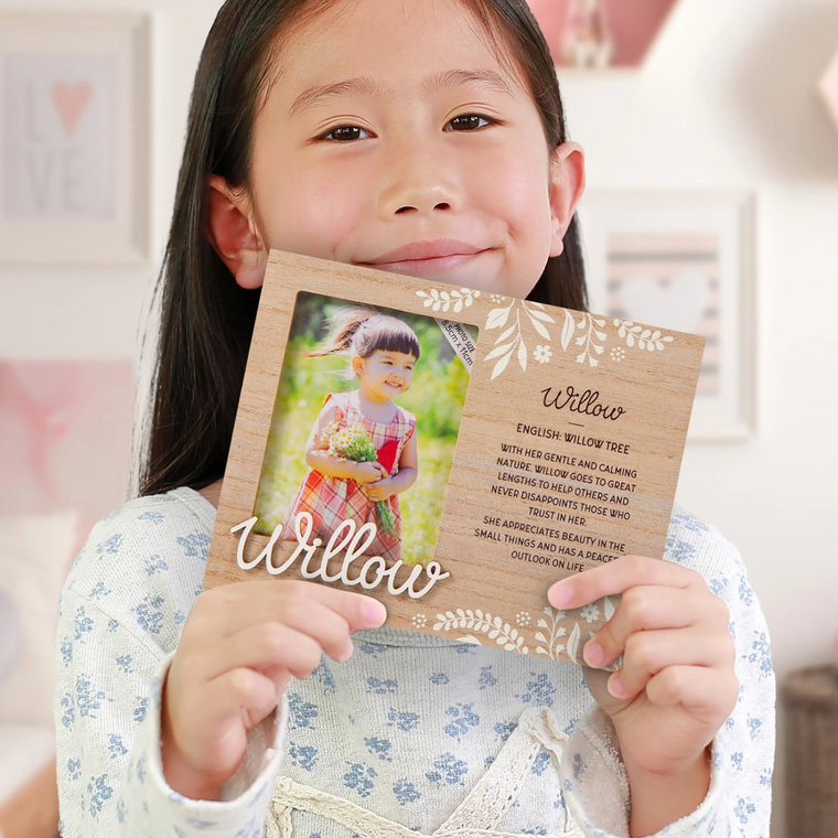 Child's Picture Frame with Sentimental Caption - For 8.5 x 11cm Photo