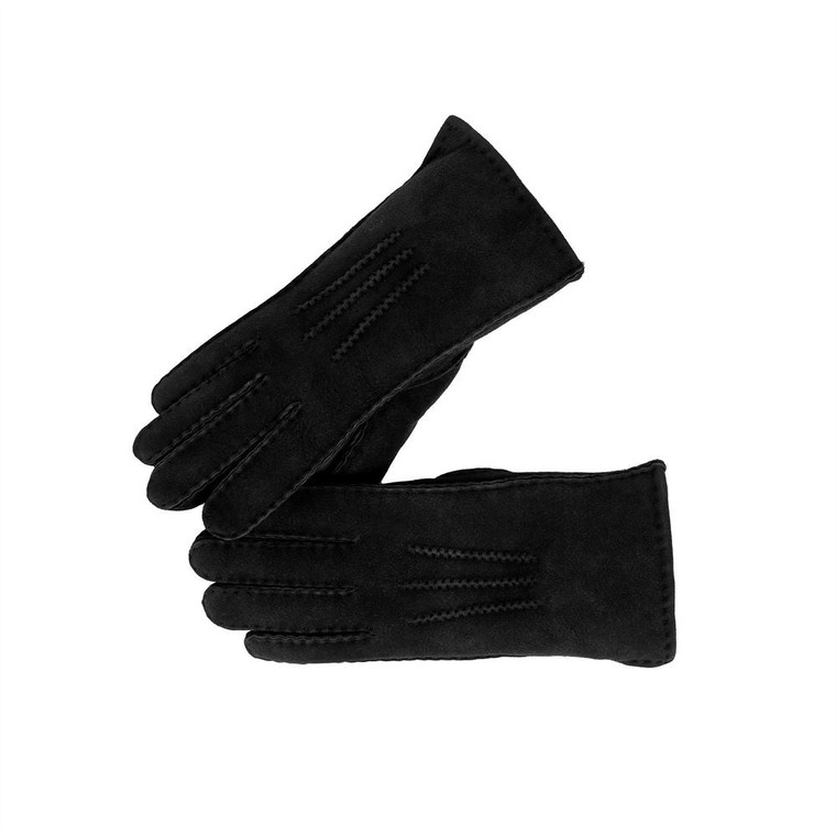 Nordvek Womens Sheepskin Gloves With 3 Point Design - 305-100 - L - 8 / Black