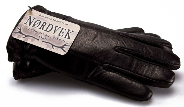 Nordvek Mens Leather Gloves With Sheepskin & Lambswool Lining - 302-100 - M - 9