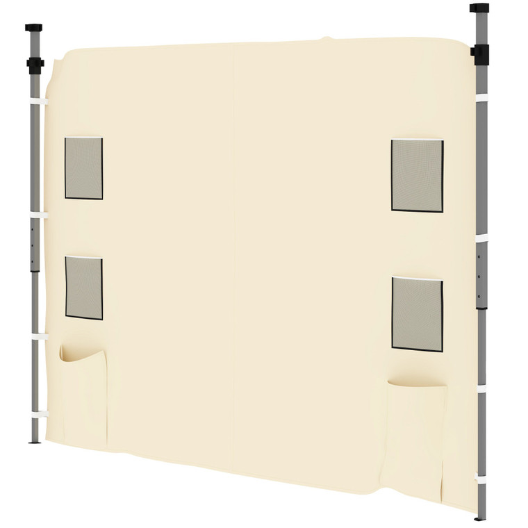 Outsunny Side Panel for 3x3 m Pop Up Gazebos, 1 Pack Sidewall Only - Beige