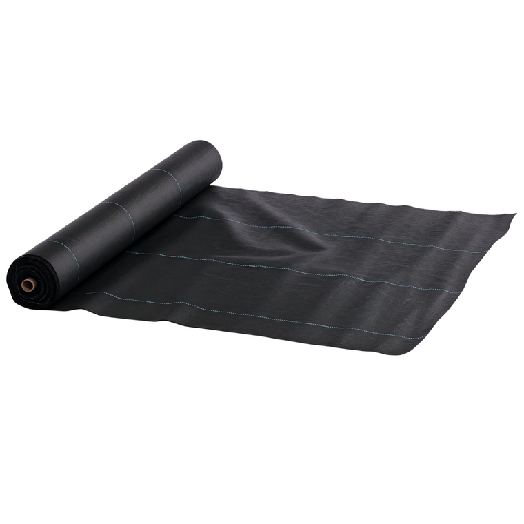 Outsunny 2 x 100m Weed Membrane, Heavy Duty Weed Control Membrane