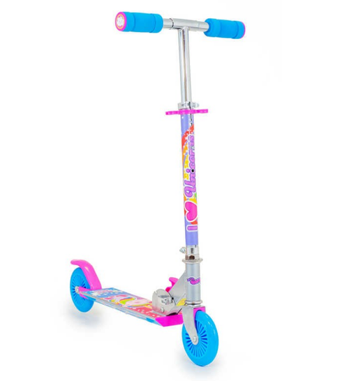 Ozbozz 2 Wheel Unicorn Scooter Blue /Pink SV14713