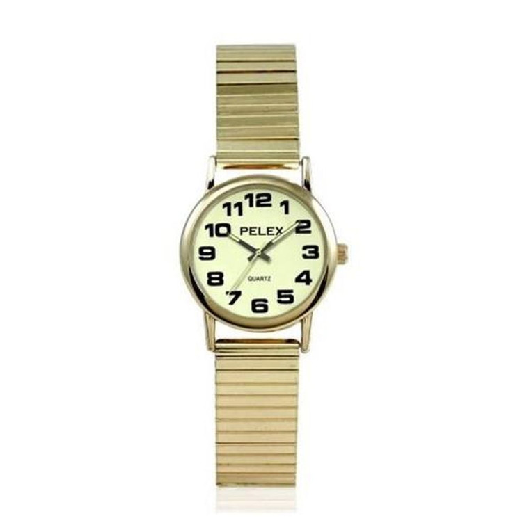 PELEX Ladies Basic Expander Bracelet Quartz Watch PLX-022 Available Multiple Colour - Gold/Lum