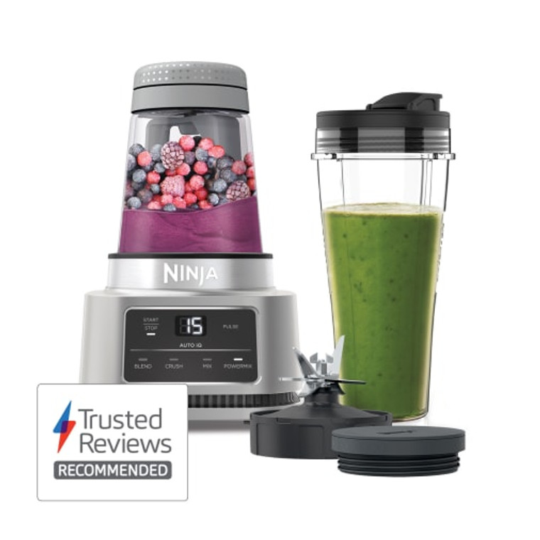 Ninja Foodi Power Nutri Blender 2-in-1 with Smart Torque and Auto-iQ 1100W CB100UK