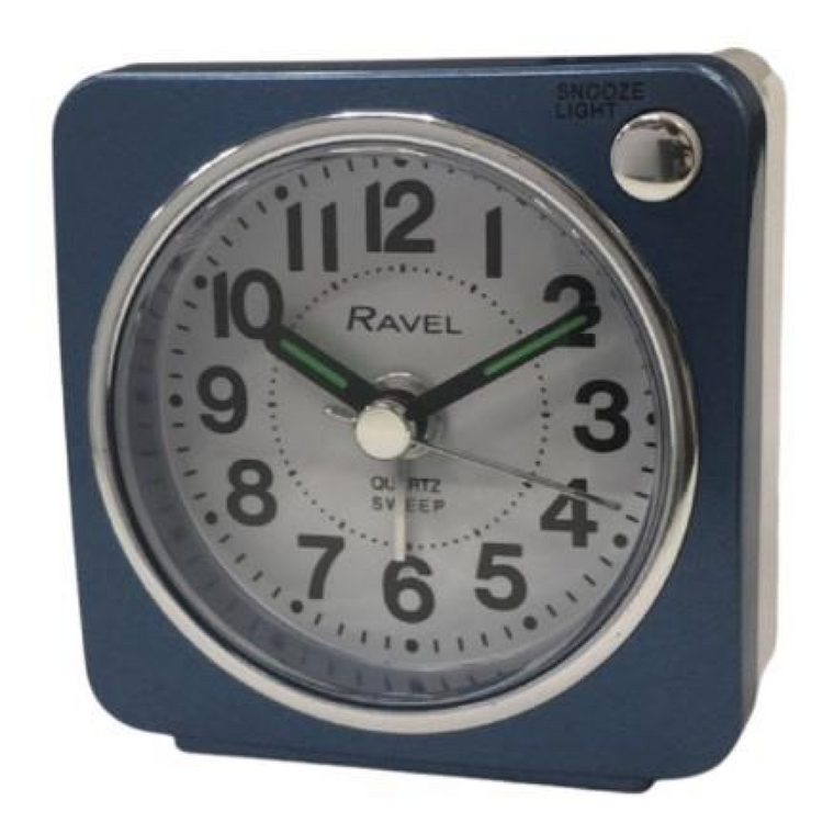 Ravel Mini Bedside Blue Alarm Clock RC018.6