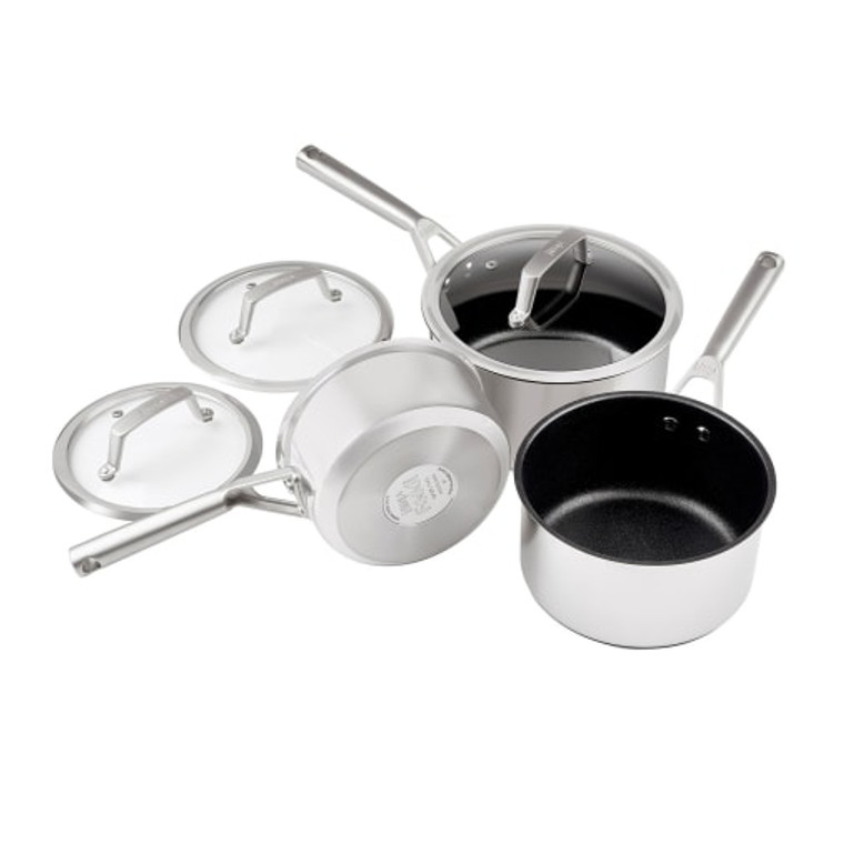 Ninja ZEROSTICK Stainless Steel 3-Piece Pan Set C63000UK